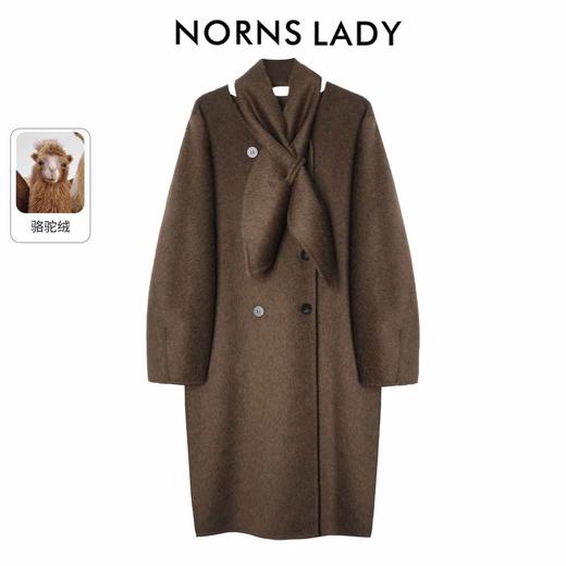 NORNS LADY诺恩 秋冬新款羊毛呢大衣女中长款毛呢外套 T25WA37874 商品图1