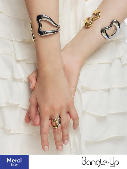 Bangle Up B-line设计感戒指 法国小众珐琅首饰 2025新系列 商品图1