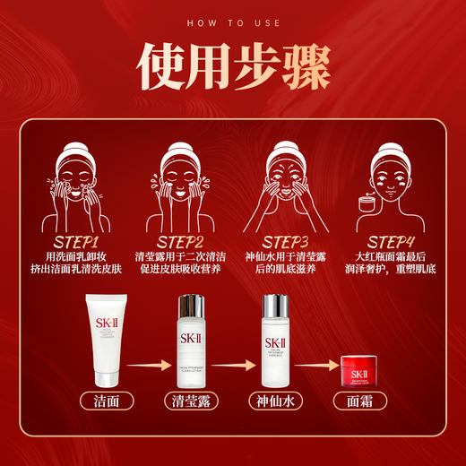 SK-II旅行必备套装 洁面霜20g+精华露30ml+嫩肤露30ml+精华霜15g 商品图4