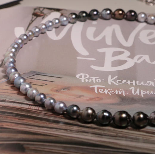 纯海水珍珠渐变 日本akoya真多麻色+法国大溪地黑珍珠混彩 ji光 巴洛克 有天然生长痕迹 大自然印记 不完美但很自由很浪漫 也很美 我喜欢的松弛精致感 商品图3