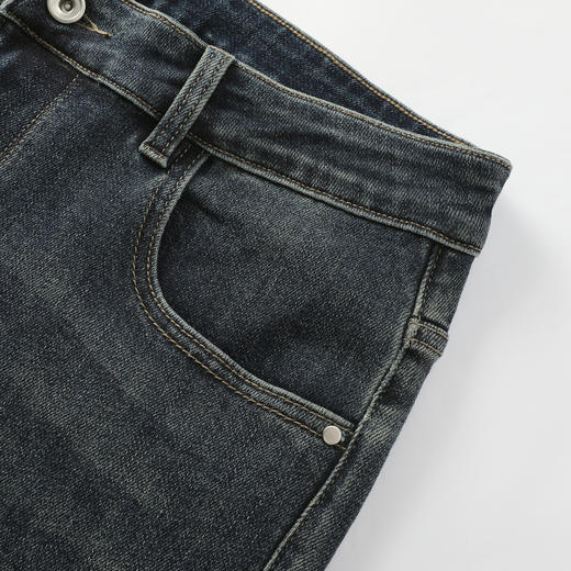 GXG男装25秋季时尚简约复古水洗日常通勤舒适直筒男士牛仔长裤K&C 商品图9