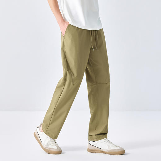 GXG男装25夏季日常简约轻薄透气柔软亲肤男式直筒休闲裤K&C 商品图6