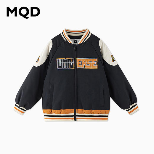 【秒】【MQD】男童潮酷贴布绣保暖舒适棒球领羽绒服 商品图7