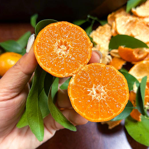 『广西砂糖橘』带叶发货，莹润饱满，甜美脆嫩，无核化渣，清新可口，小巧玲珑 商品图2