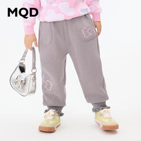 【秒】【MQD】女小童可爱童趣加绒保暖针织长裤
