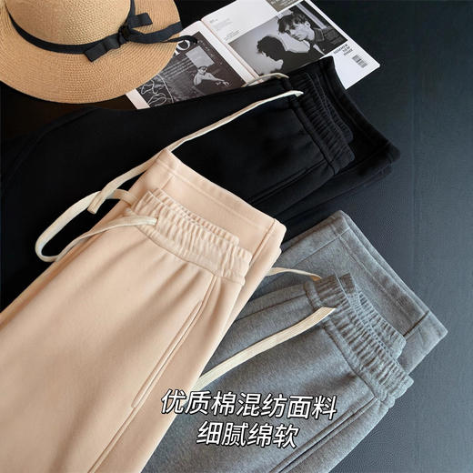 丁摩 一条过冬！750g加绒加厚！欧货米妮棉直筒显瘦香蕉镰刀裤女秋冬5ZF-12156 商品图2