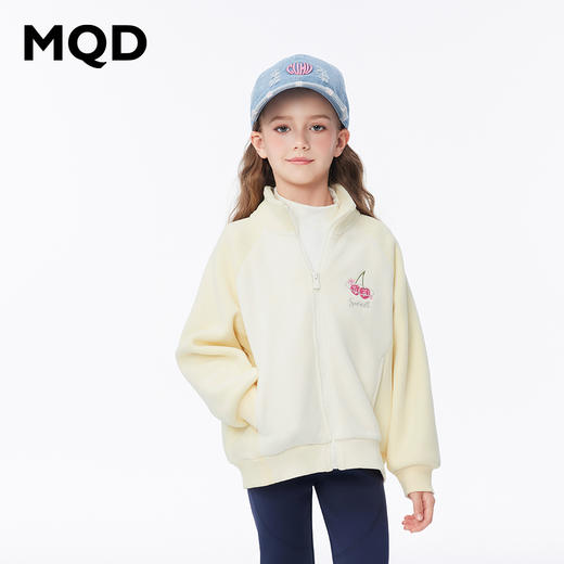 【秒】【MQD】女童冬季保暖舒适拼接立领外套 商品图0