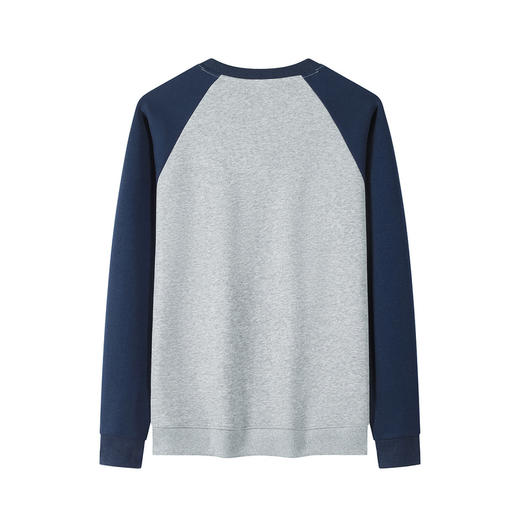 GXG男装【拼接字母】25春季时尚潮流拼接设计户外百搭圆领卫衣K&C 商品图5