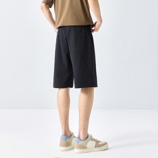 GXG男装25夏季时尚舒适松紧腰系绳运动休闲宽松百搭男式五分短裤K&C 商品图3