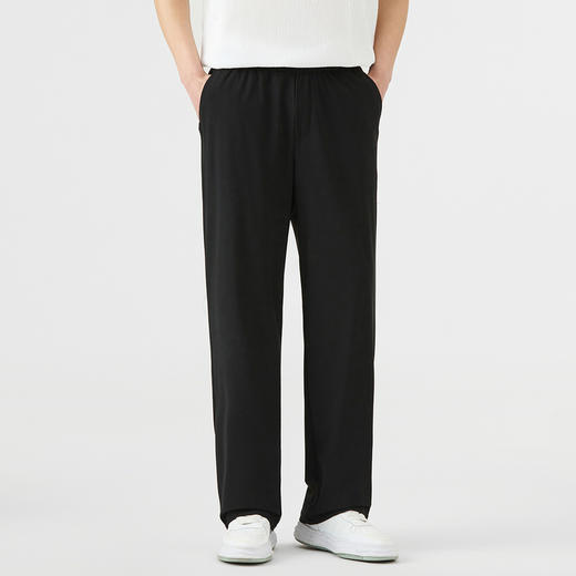 GXG男装【防水防晒】25夏季时尚松紧腰凉感透气男式直筒休闲裤K&C 商品图1