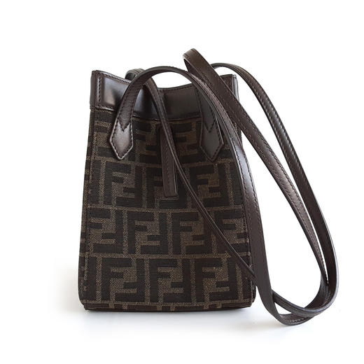 【95新】FENDI芬迪8BS083老花mini Origami折叠包水桶包单肩包女士141225AK06 商品图4