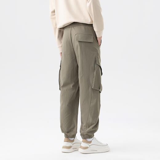 GXG男装【伞兵裤】25秋季户外工装宽松直筒运动裤男式束脚休闲裤K&C 商品图8
