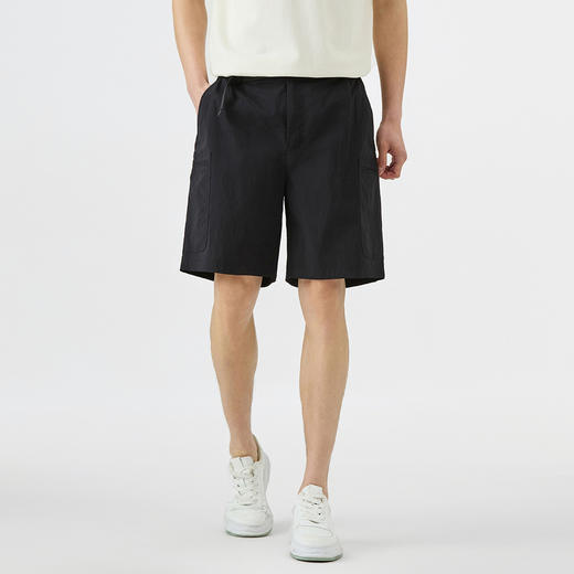 GXG男装【工装多袋】25夏季插扣腰带松紧腰户外沙滩男式休闲短裤K&C 商品图3