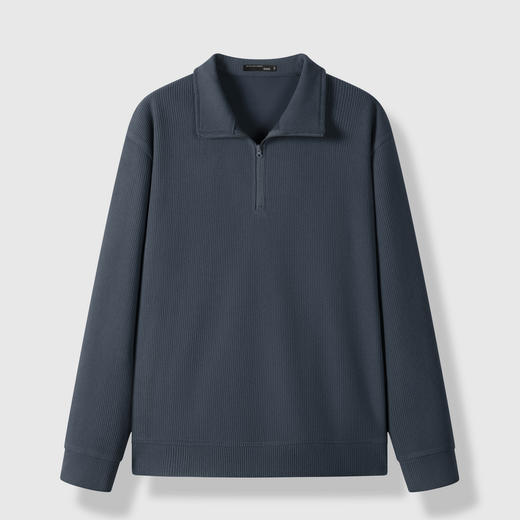 GXG男装秋季简约百搭套头上衣男式半高领拉链户外休闲运动卫衣K&C 商品图2