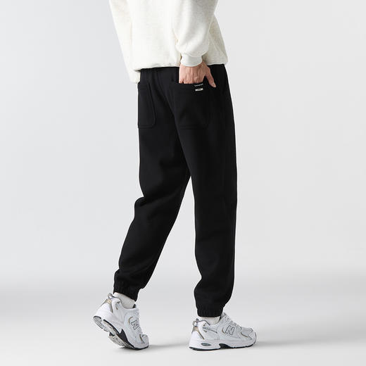 GXG男装【刺绣织唛】冬季时尚松紧腰系绳男式加绒保暖休闲束脚裤K&C 商品图3