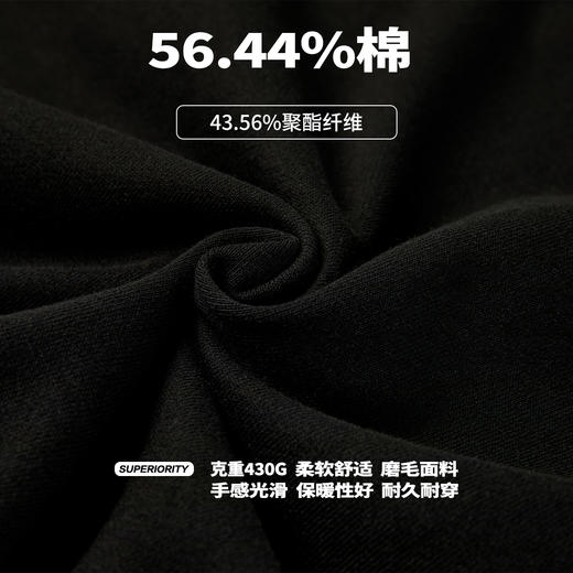 NPC潮牌运动系列重磅430G【优莱特】跑步小人贴布绣卫衣男NP47ST01 商品图4