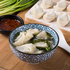 【顺丰发货】杨过 手工馄饨 大馄饨10个*袋/小馄饨12个*袋 皮薄馅满 咬开满嘴鲜香 送汤料包