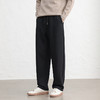 GXG男装25秋季弹力松紧腰系绳棉感舒适亲肤直筒通勤男式休闲长裤K&C 商品缩略图1
