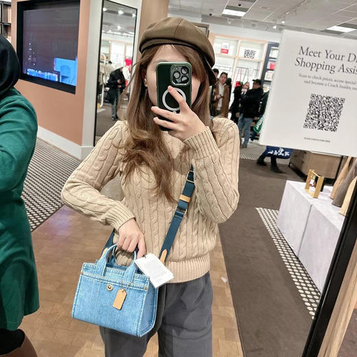 裁缝学苑AH39迷你牛仔托特单包纸样手提包斜挎包打版裁剪图 商品图7