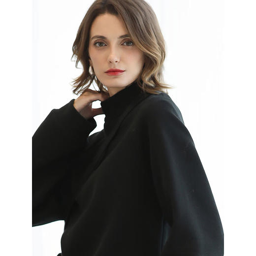 COCOBELLA抗静电拉绒立领卫衣女发热保暖半高领上衣SE3013-3 商品图1