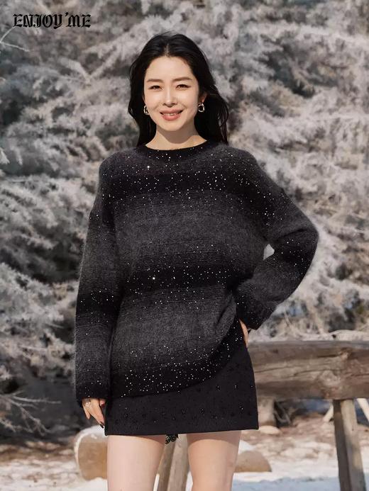 【门店同款】ENJOY冬季“暖冬软糖”渐变亮片套头针织 168099622 商品图4