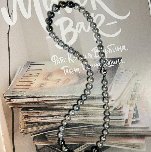 纯海水珍珠渐变 日本akoya真多麻色+法国大溪地黑珍珠混彩 ji光 巴洛克 有天然生长痕迹 大自然印记 不完美但很自由很浪漫 也很美 我喜欢的松弛精致感 商品图1