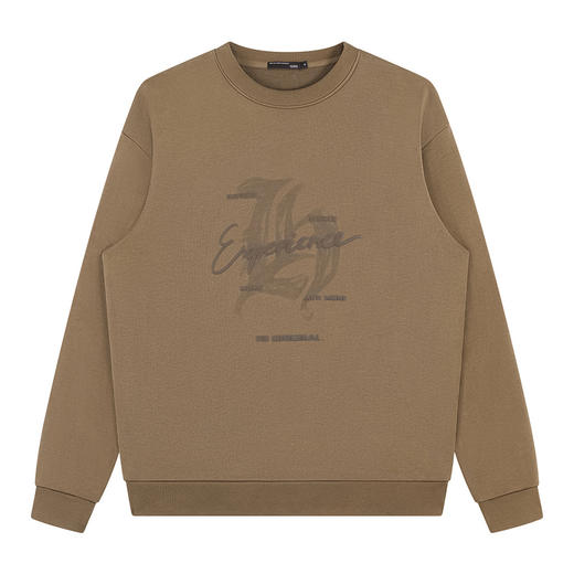 GXG男装秋季时尚字母印花男士百搭圆领休闲长袖卫衣K&C 商品图5