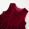 Hania2026年新年 女童新年丝绒无袖连衣裙秋冬新款宝宝韩版红色A字公主裙90-140★ 商品缩略图4