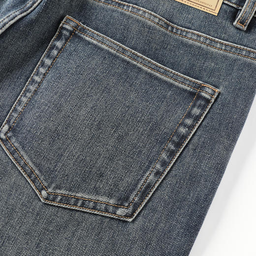 GXG男装25秋季时尚百搭休闲简约五袋款日常通勤男式直筒牛仔裤K&C 商品图13