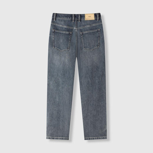 GXG男装25秋季时尚百搭休闲简约五袋款日常通勤男式直筒牛仔裤K&C 商品图6