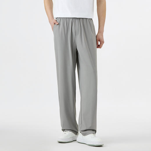 GXG男装【轻薄透气】25夏季时尚抽绳松紧腰舒适男式直筒休闲裤K&C 商品图7