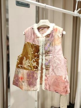 【门店同款】ENJOY冬季“暖冬雅致”扇舞花影中式马夹 167195436