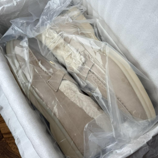 【奕虹心选】温暖松弛“皮草鞋”💕jin口羊反绒！！皮毛一体保暖乐福鞋 商品图9