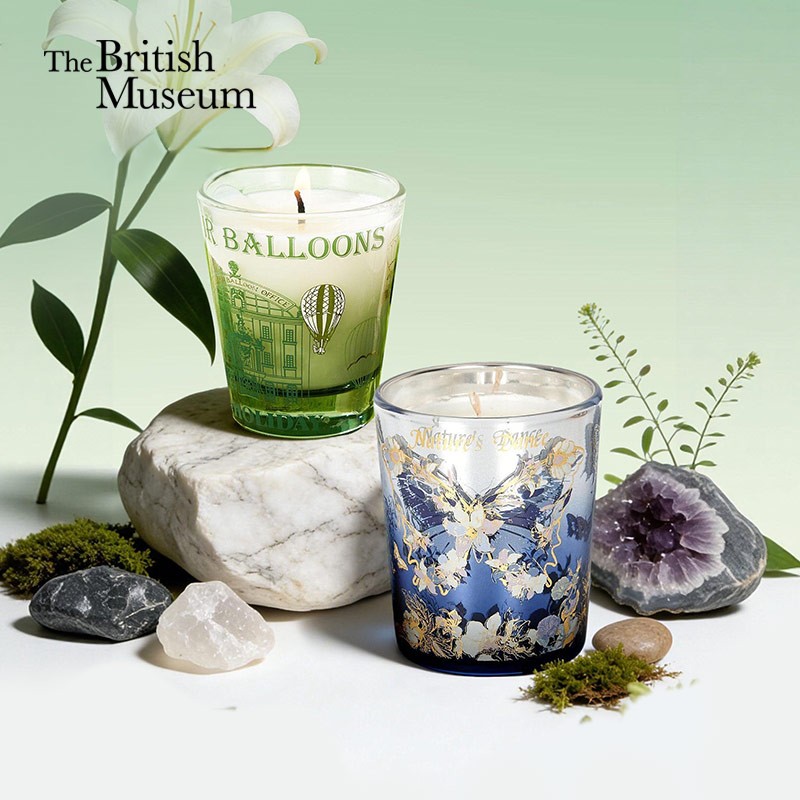 大英博物馆 博物志系列-蝶恋花 热气球系列-清香绿 香氛蜡烛