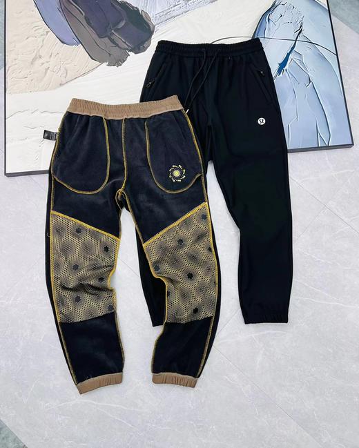 D121596加厚奥利绒防风保暖黑金沸腾软壳加绒裤 商品图5