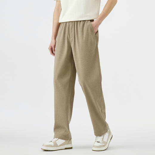 GXG男装25夏季时尚松紧腰抽绳运动休闲舒适百搭男式直筒长裤K&C 商品图9