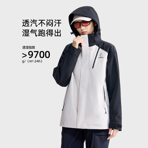 送运费险~【满599-100】骆驼企鹅「暖壳」冲锋衣户外三合一抓绒三防外套 商品图2