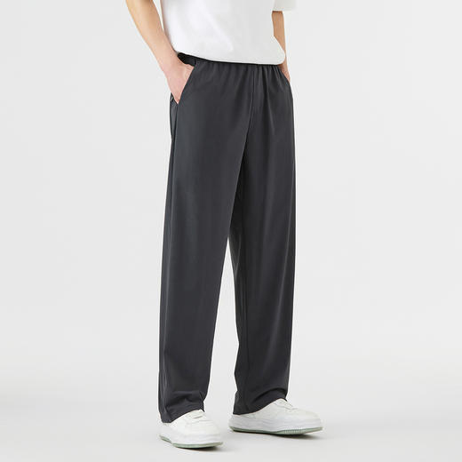 GXG男装【轻薄透气】25夏季时尚抽绳松紧腰舒适男式直筒休闲裤K&C 商品图13