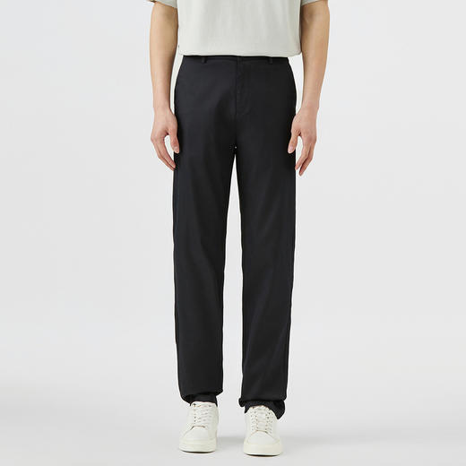 GXG男装【莱赛尔】25夏季凉感透气轻柔亲肤商务休闲男式直筒裤K&C 商品图1