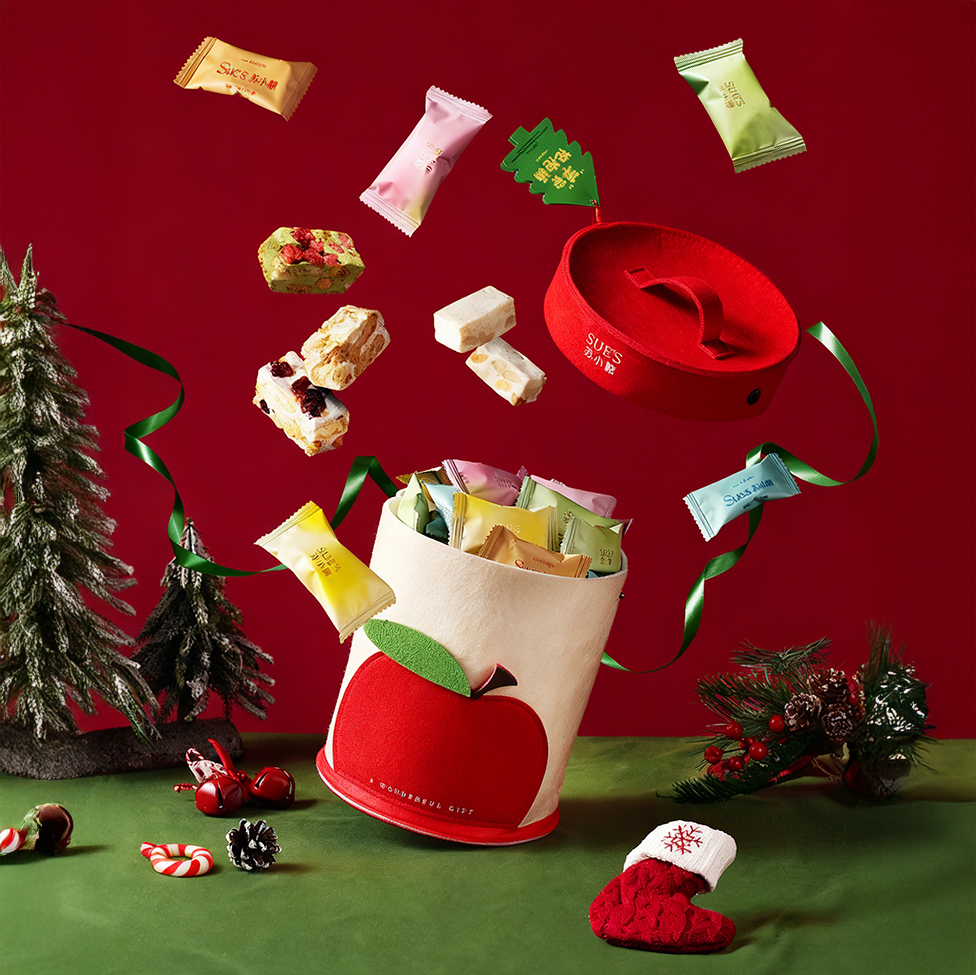 【双旦同庆 网红老品牌】苏小糖“苹”安抱抱桶 糖果礼盒 好吃又好看【ys】