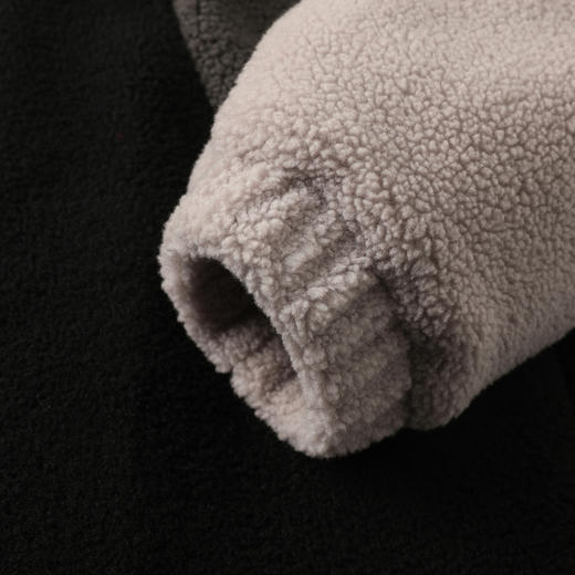 GXG男装25冬季时尚潮流撞色拼接保暖防风羊羔绒立领男式休闲夹克K&C 商品图6