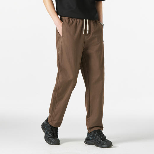 GXG男装25春季时尚贴布潮流系绳舒适松紧腰头直筒裤男式休闲长裤K&C 商品图7