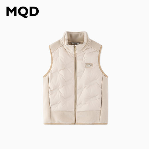 【秒】【MQD】男童潮酷时尚绒感针织拼接羽绒马甲外套 商品图7