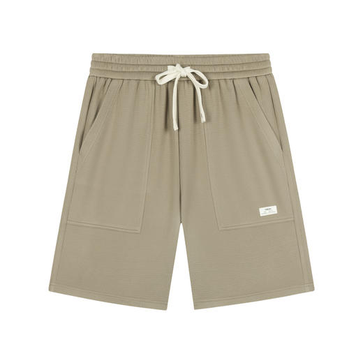 GXG男装夏季时尚抽绳运动风直筒五分裤男式休闲薄款短裤K&C 商品图2