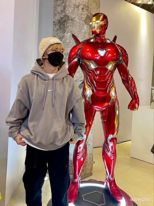 D121583秋冬新款联名刺绣落肩袖双帽卫衣男女同款 商品图9