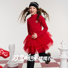 onmygame新年限定【小马当先】女童糯糯衣拼接连衣裙红色新年26新款 商品缩略图1