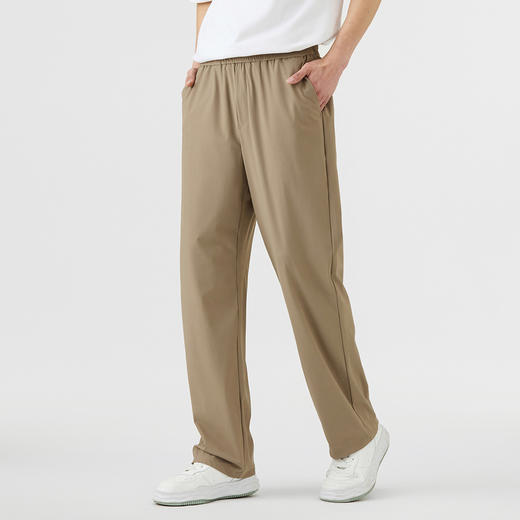 GXG男装【防水防晒】25夏季时尚松紧腰凉感透气男式直筒休闲裤K&C 商品图5