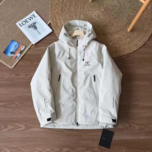 D121514冬季户外防风保暖90绒压胶冲锋衣羽绒服男女同款 商品图4