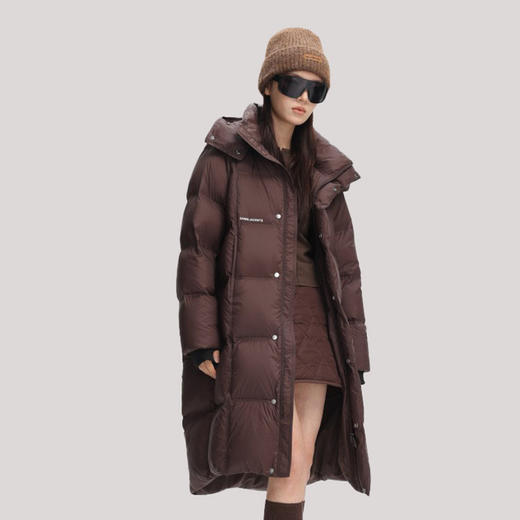 【19060】黑金系列女士长款羽绒服 商品图0