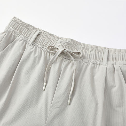 GXG男装【含桑蚕丝】25夏季时尚松紧腰日常通勤男式直筒休闲裤K&C 商品图6